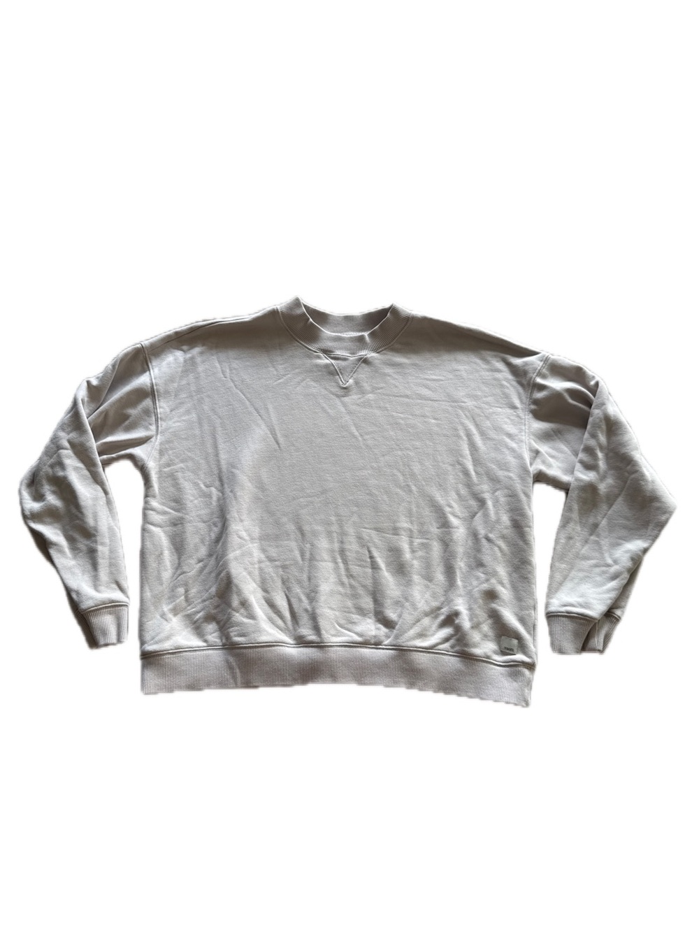 Vuori Women's Crew Sweatshirt in Cream Size Small